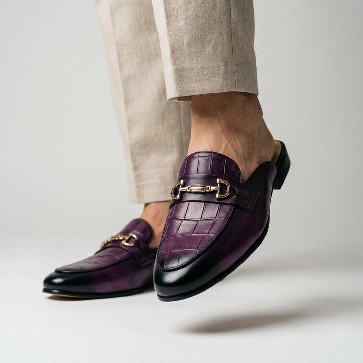 Idris - Scarpe in Pelle Con Tallone Scoperto