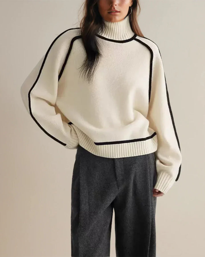 Karina – Elegante Maglione a Collo Alto