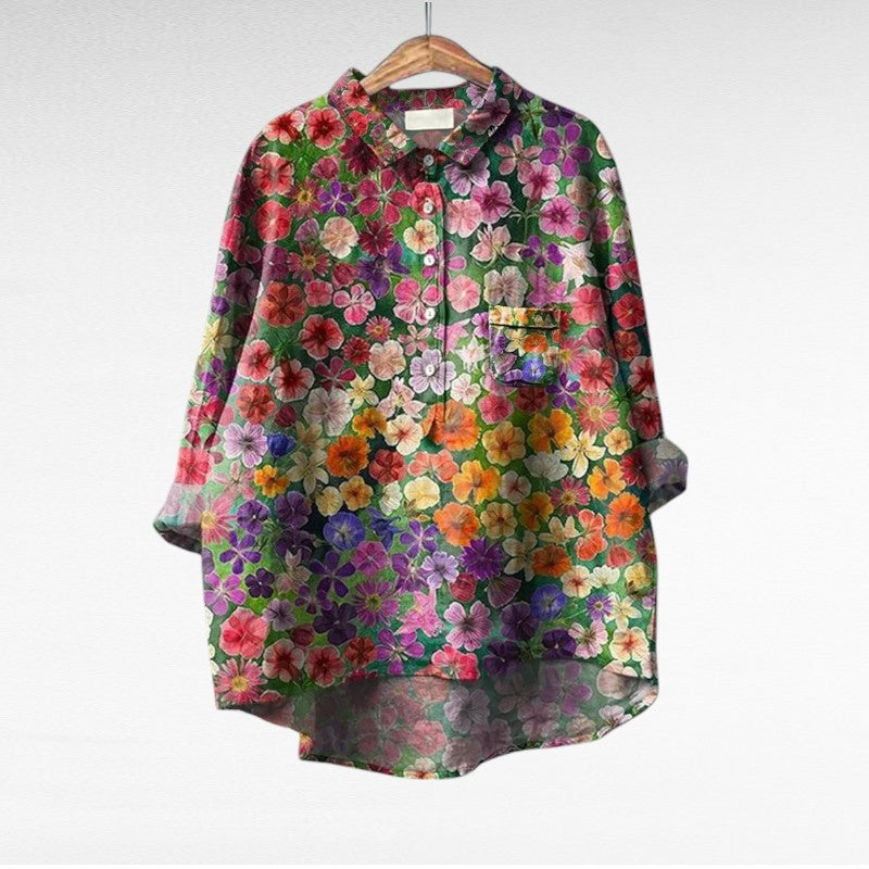Shania - Camicetta Oversize a Maniche Lunghe