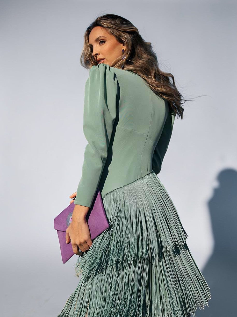 Rylanya - Elegante Abito Con Frange