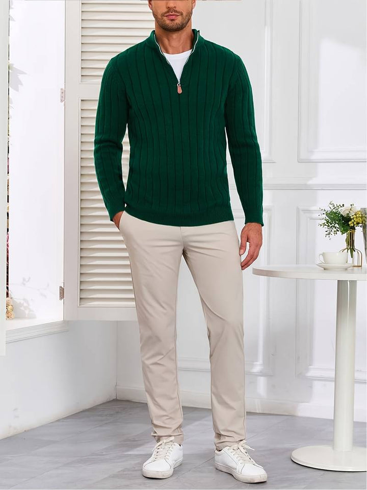 Yedidya - Maglione Casual a Maniche Lunghe Lavorato a Maglia