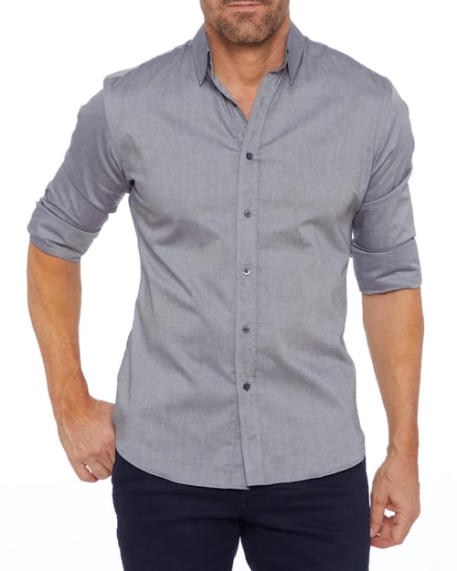 Ceferino - Camicia Disinvolto A Maniche Lunghe Con Bottoni