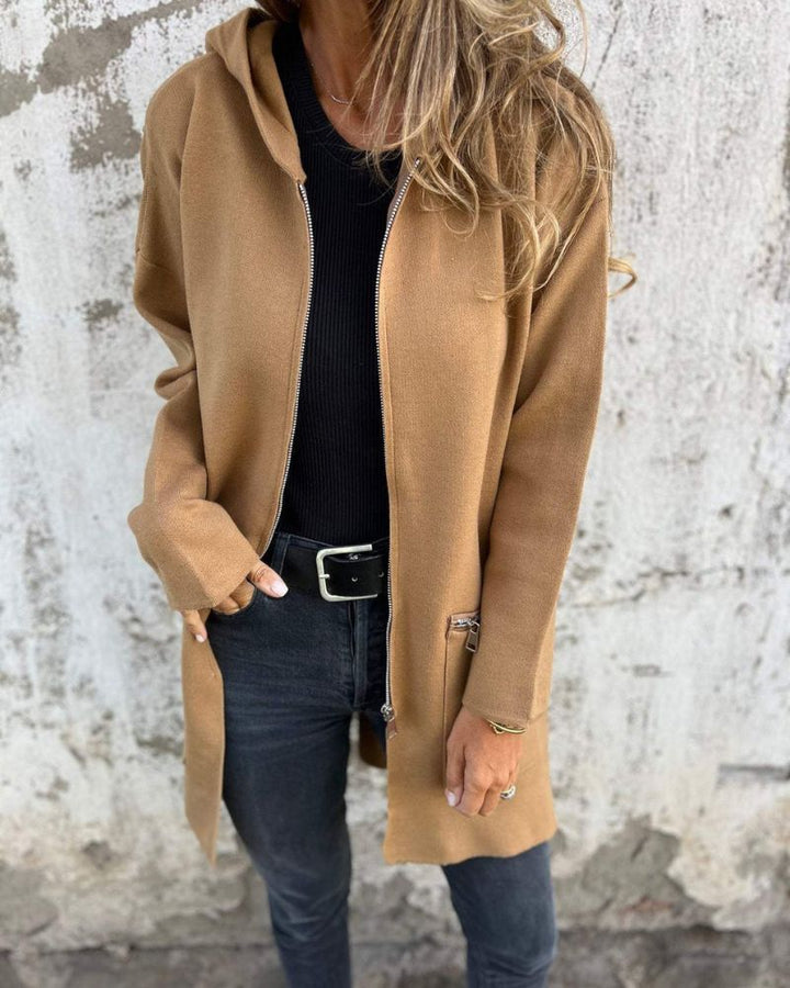 Sampani - Cardigan a Maniche Lunghe Con Zip