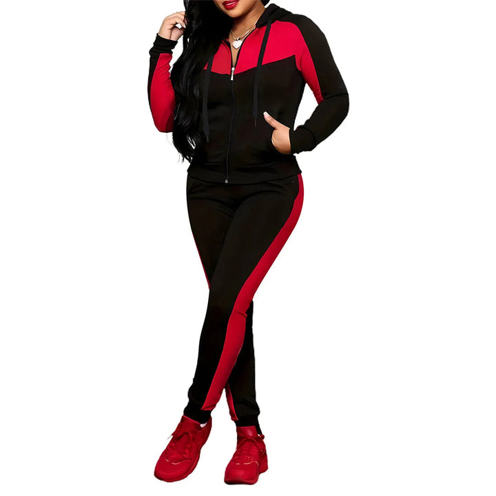 Meesha - Completo Da Ginnastica a Due Pezzi Con Effetto Color Block