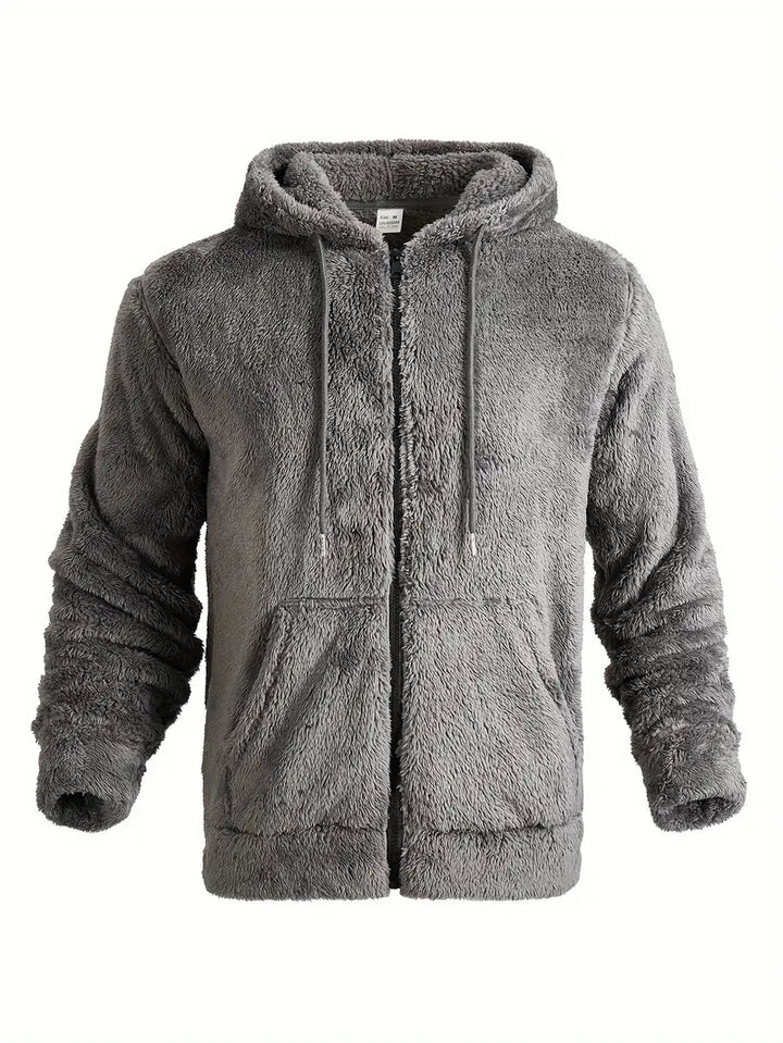 Ushakov - Casual Manica Lunga Felpa Con Cappuccio Con Cerniera