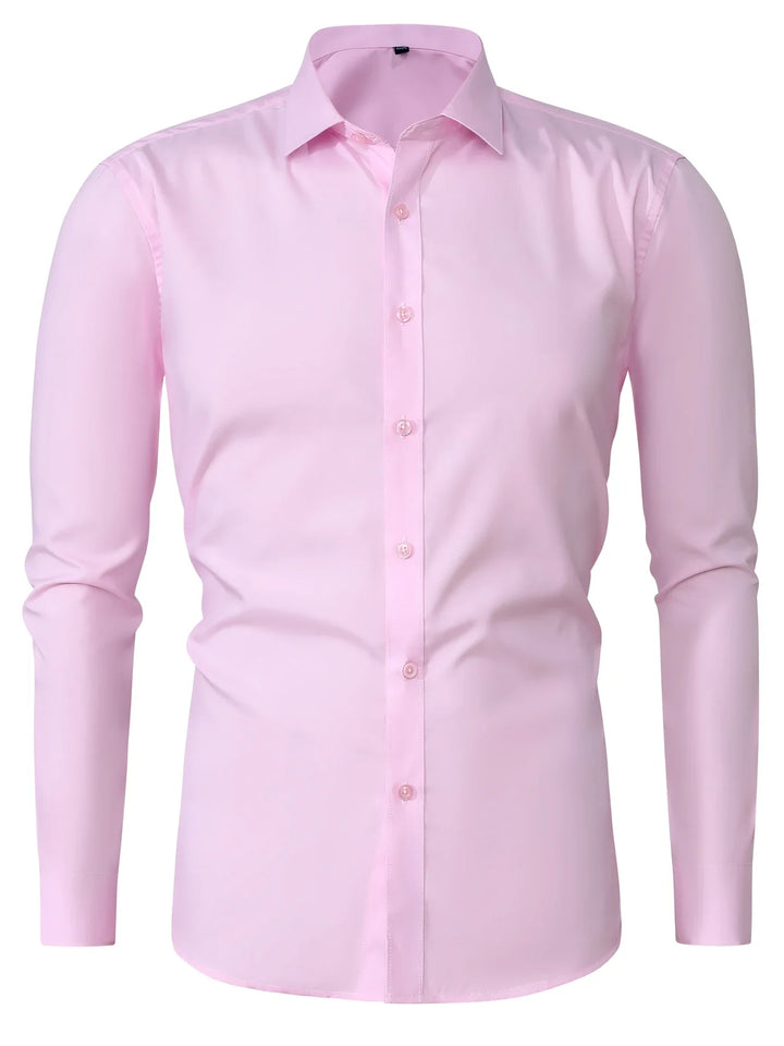 Byron - Elegante Camicia a Maniche Lunghe Con Bottoni