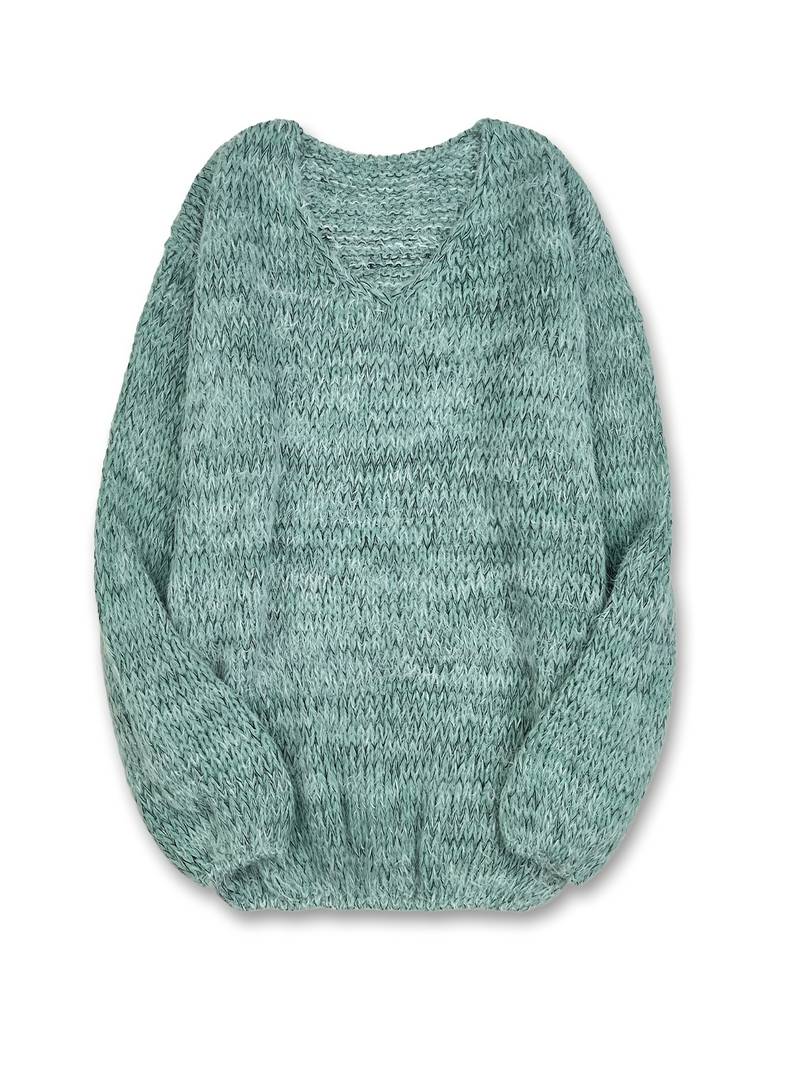 Lital - Elegante Maglione Morbido Con Scollo a V