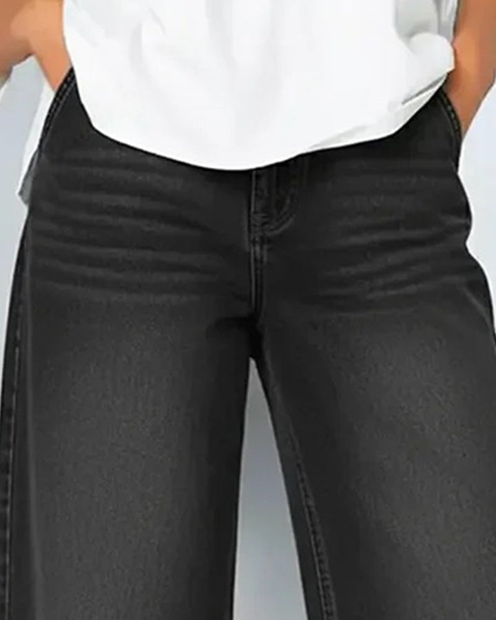 Synira - Jeans Casual a Zampa Corta