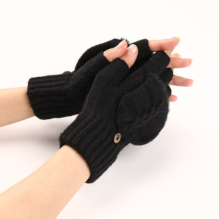 GloveGleam - Guanti Senza Dita Lavorati a Maglia