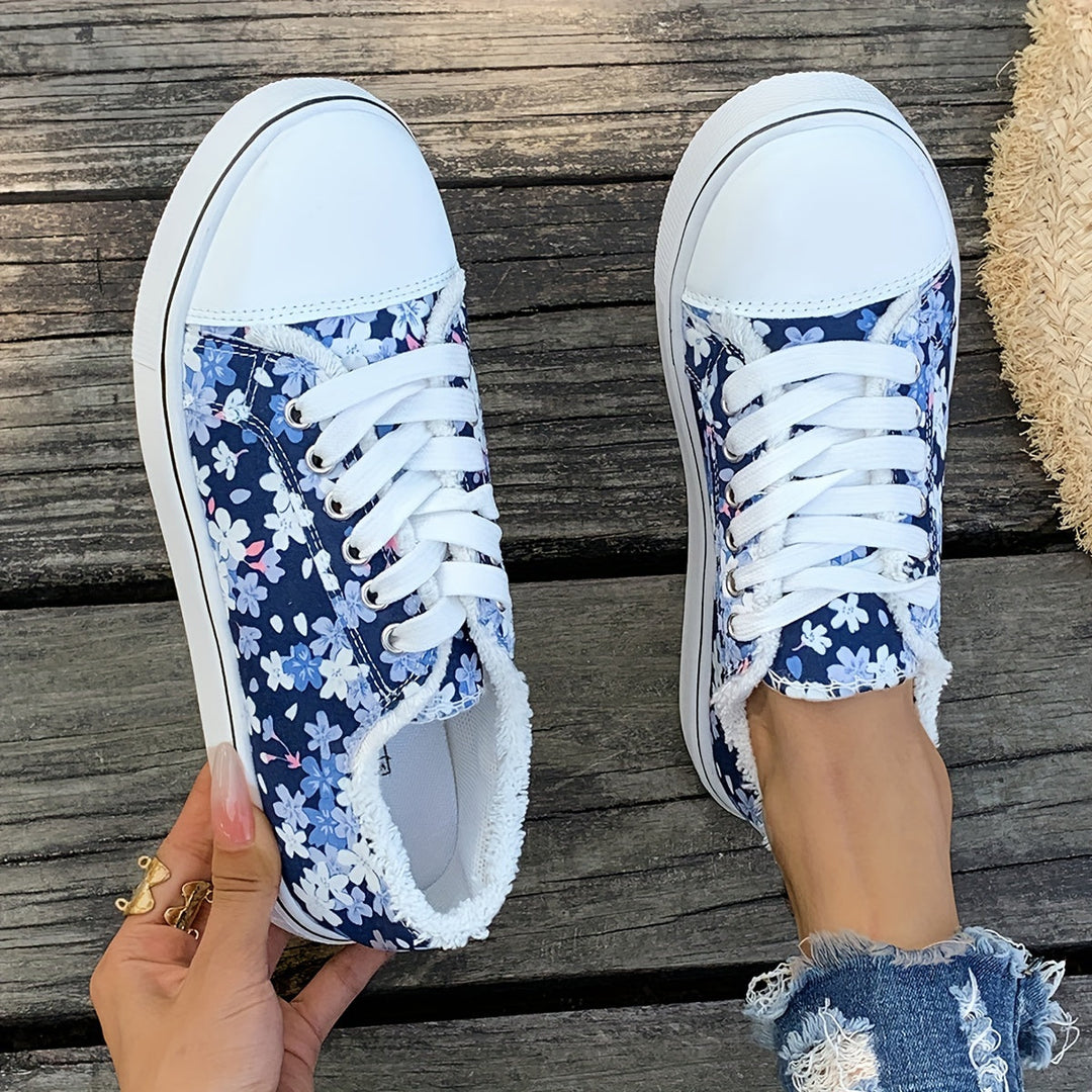 Bristy - Scarpe Stringate Con Stampa Floreale