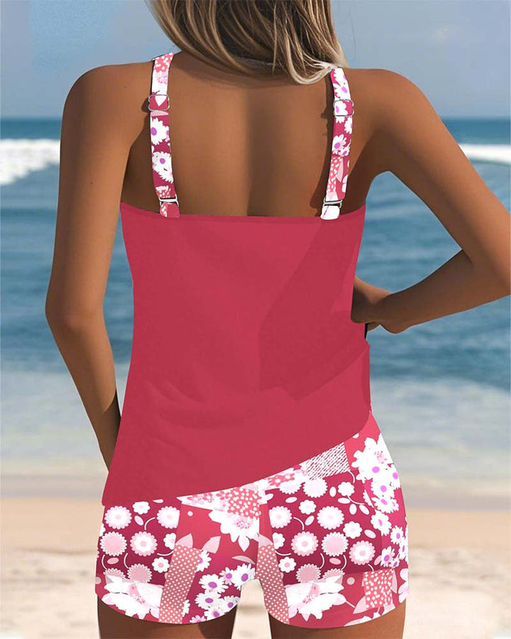 Maritta - Costume Da Bagno Stampato In Lino