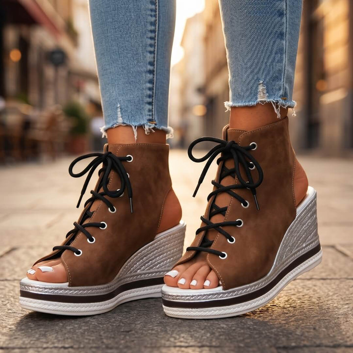 Kanya - Sandali Eleganti Con Zeppa