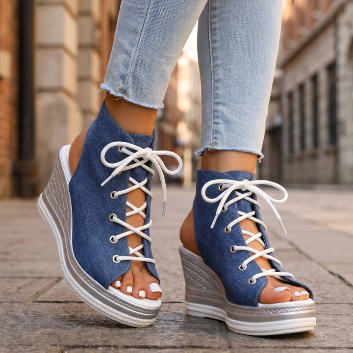 Kanya - Sandali Eleganti Con Zeppa