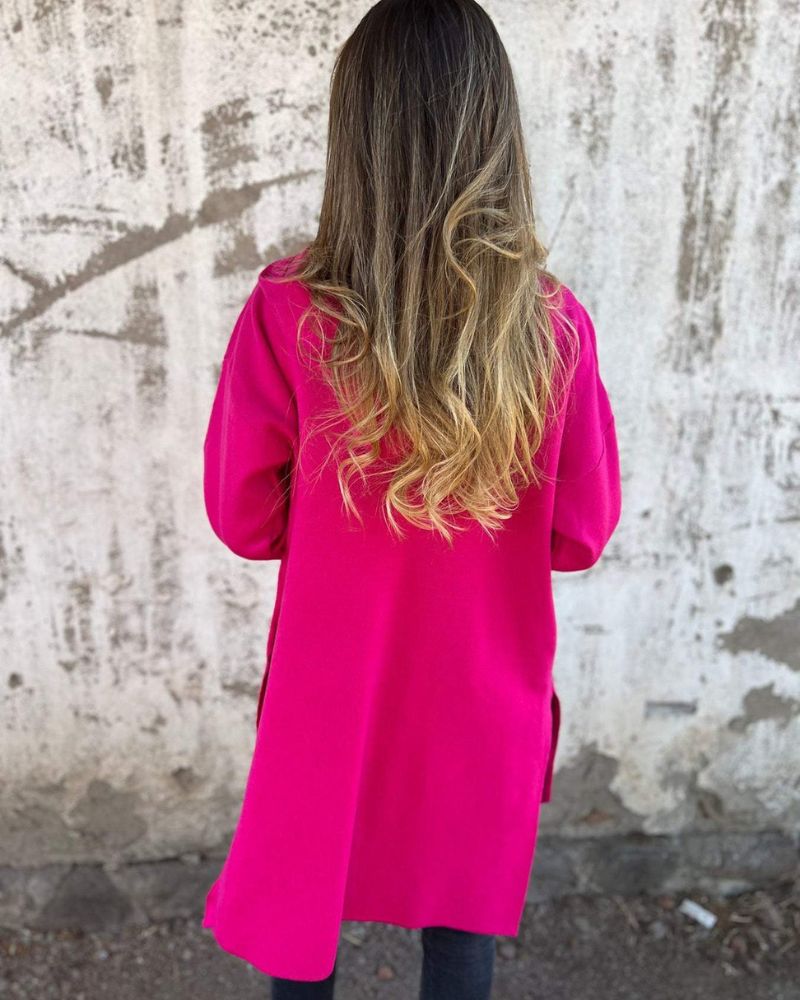 Sampani - Cardigan a Maniche Lunghe Con Zip