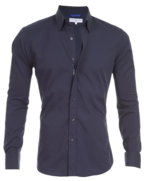 Ceferino - Camicia Disinvolto A Maniche Lunghe Con Bottoni