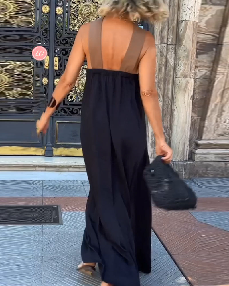Giana - Elegante Abito Senza Schienale Con Scollo Incrociato