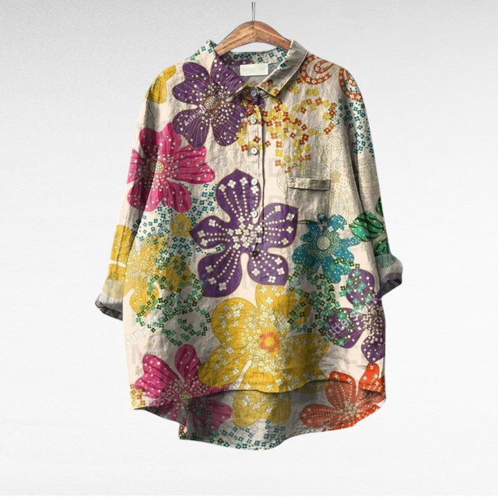Shania - Camicetta Oversize a Maniche Lunghe