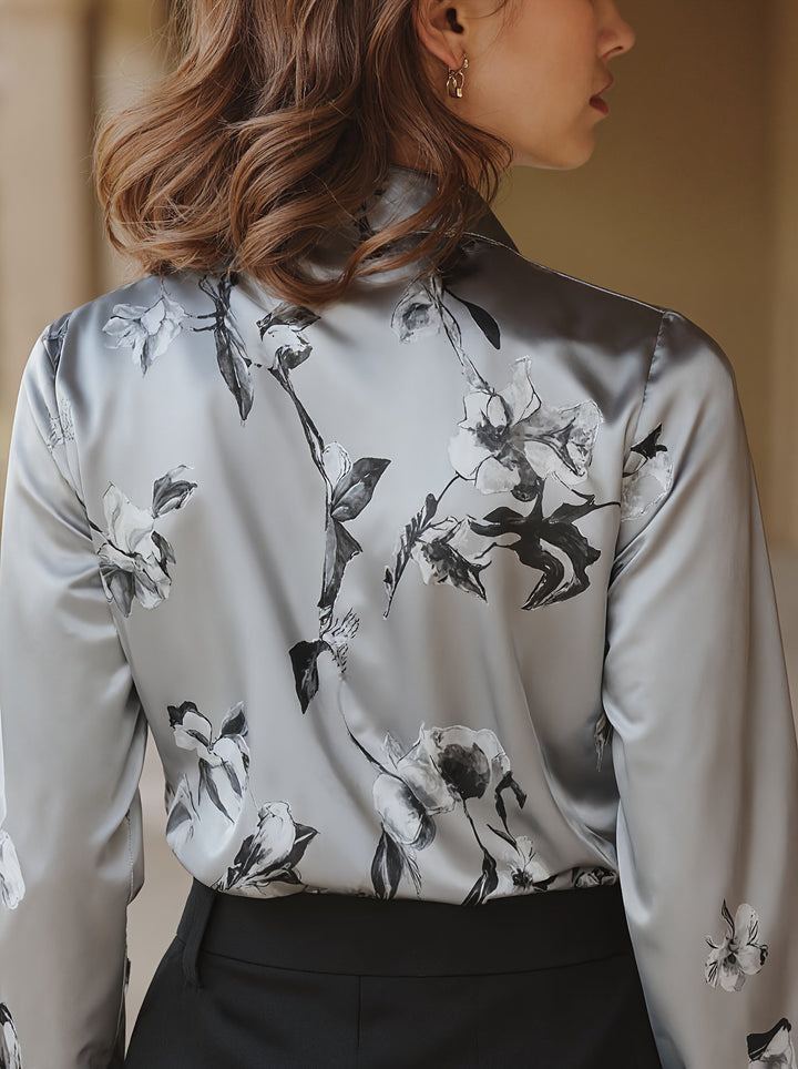 Majia - Elegante Camicia a Maniche Lunghe Con Bottoni