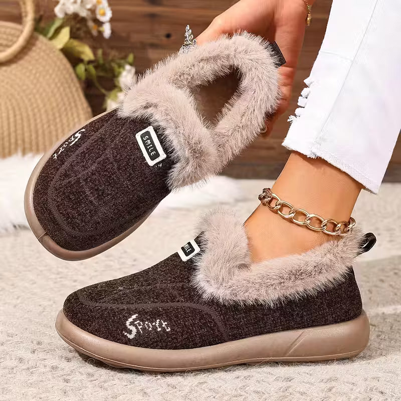 Nolani - Pantofole Invernali Alla Moda In Pelliccia Sintetica