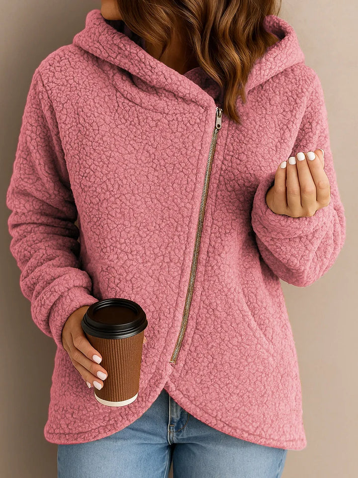 Wendie - Comoda Felpa Con Cappuccio In Pile Sherpa
