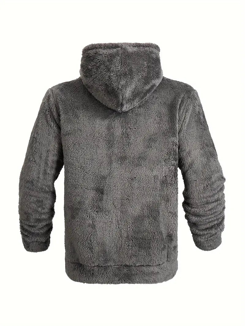 Ushakov - Casual Manica Lunga Felpa Con Cappuccio Con Cerniera
