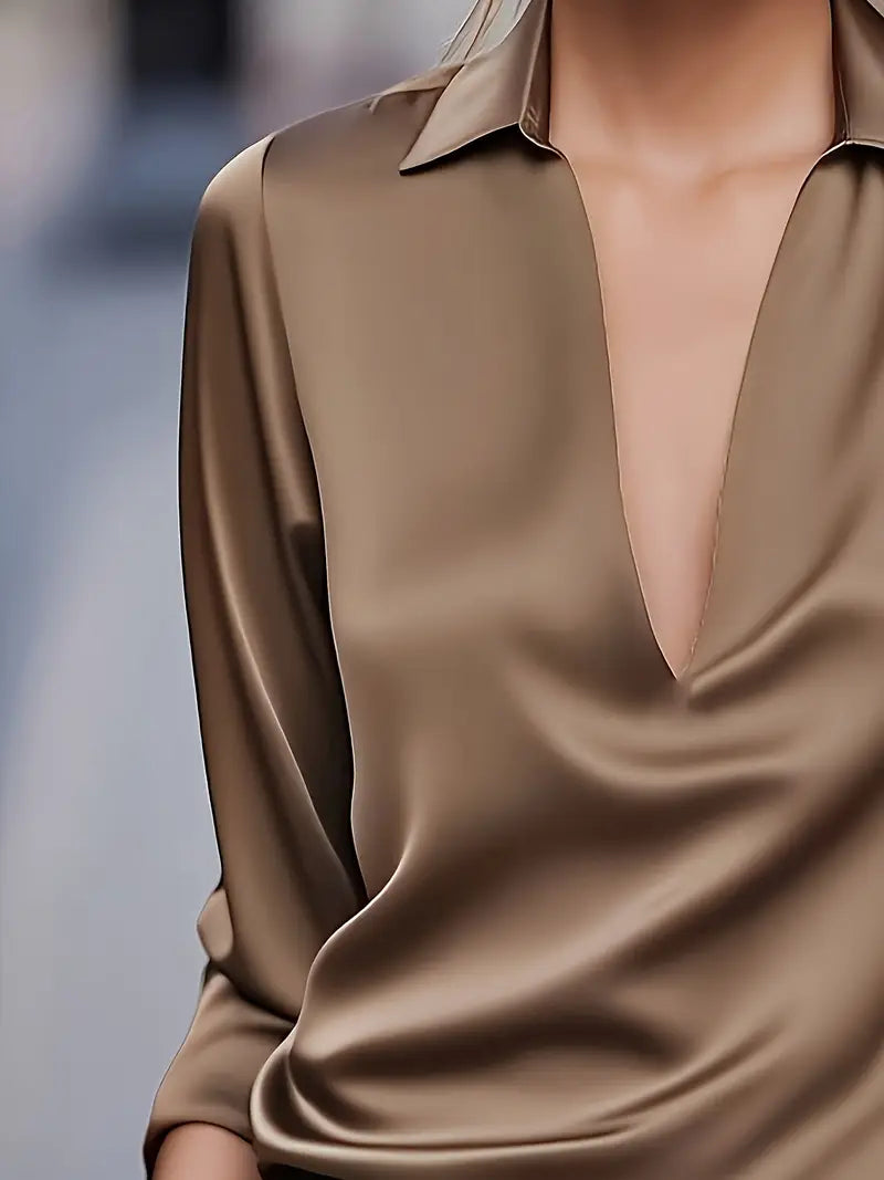 Nadene - Camicetta Con Scollo a V Premium