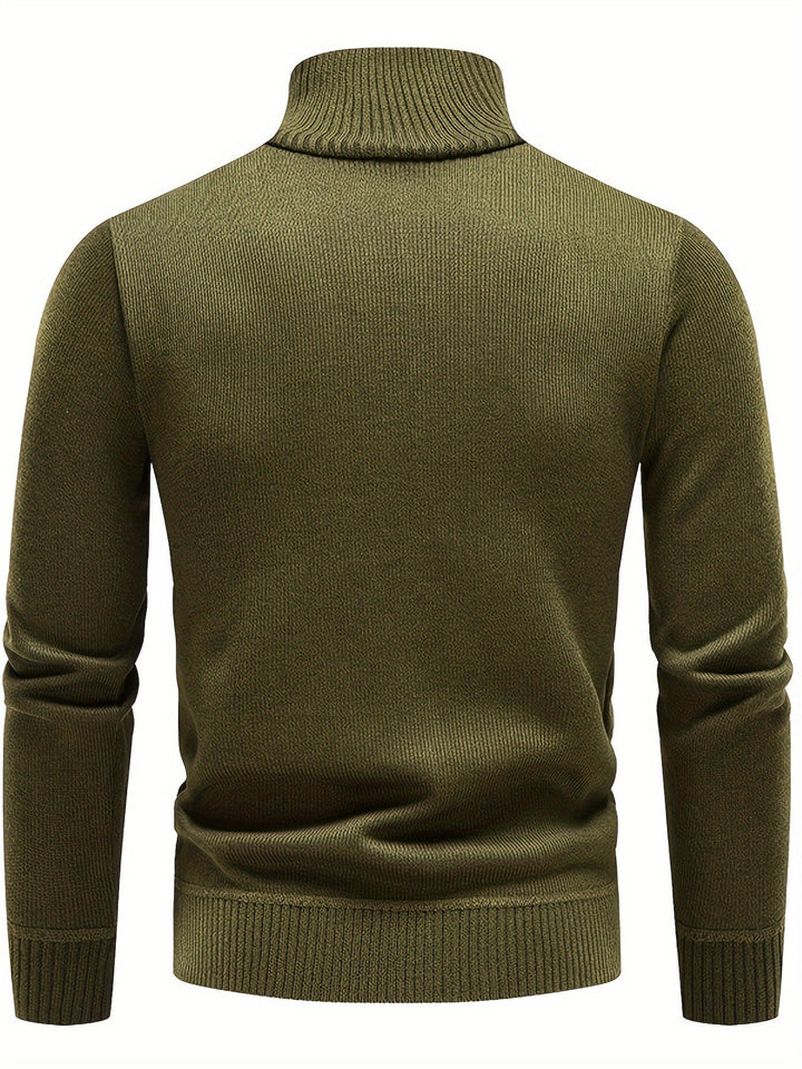 Gerdt - Maglione Casual a Maniche Lunghe Lavorato a Maglia