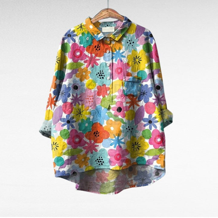 Shania - Camicetta Oversize a Maniche Lunghe