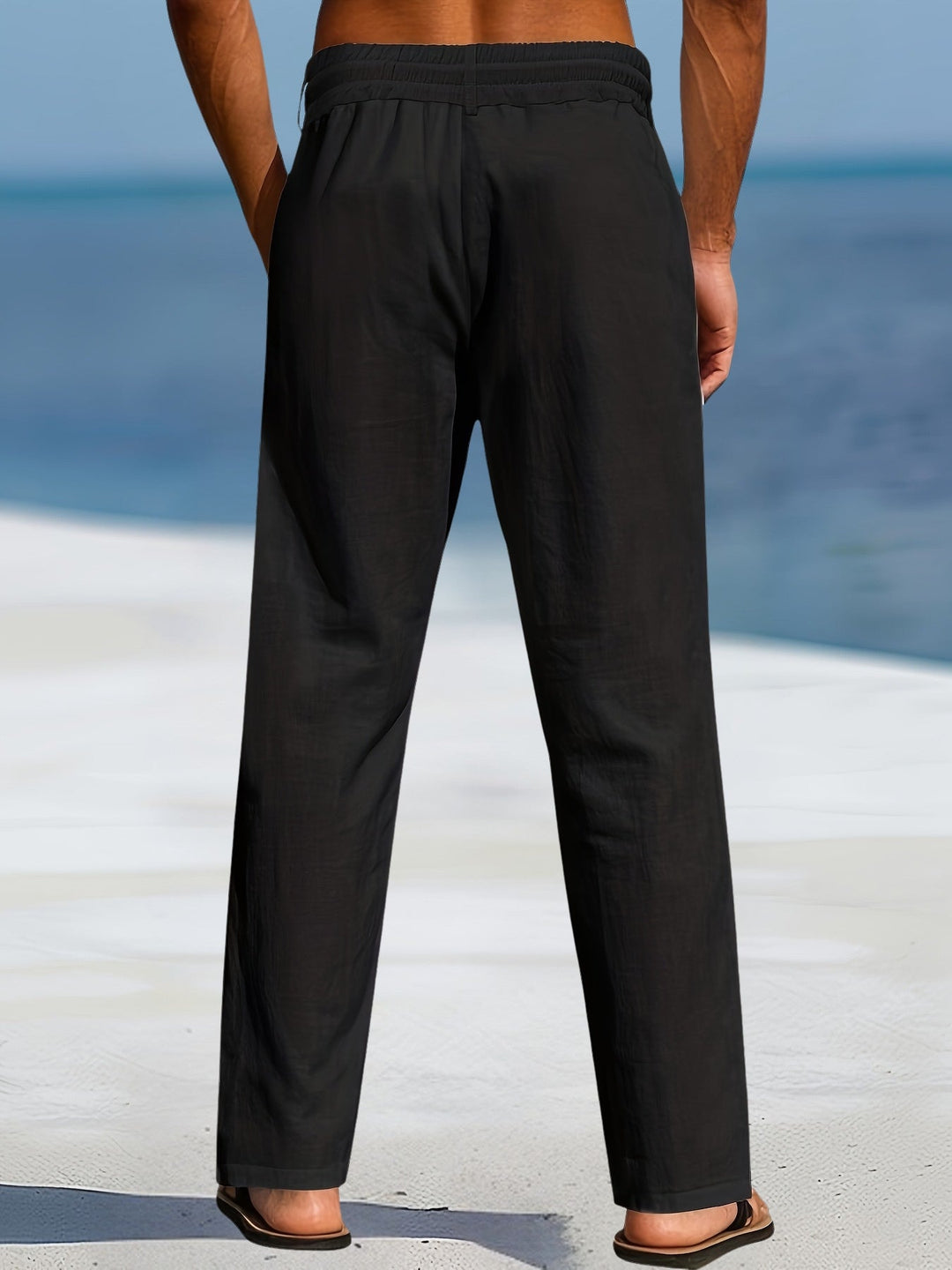 Aznar - Casual Lino Elastico Pantaloni