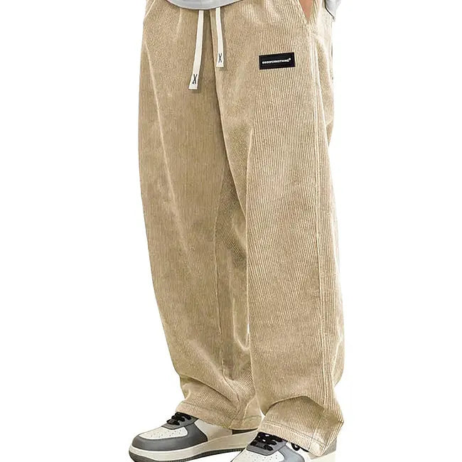 Warren - Pantaloni a Gamba Larga Con Coulisse E Tasche