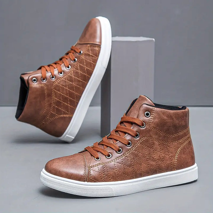 Gayle - Sneaker Casual a Metà Gamba Con Motivo a Quadri