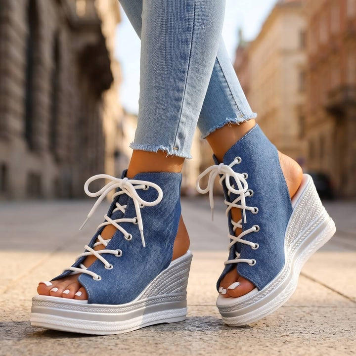 Kanya - Sandali Eleganti Con Zeppa