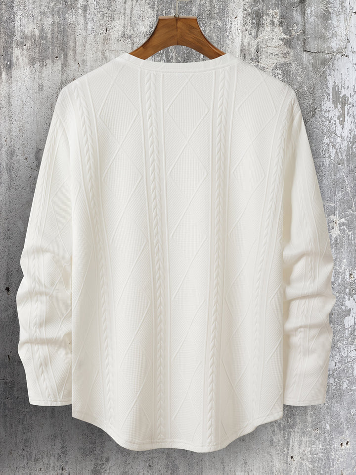 Lyman - Felpa Con Cappuccio a Maniche Lunghe Con Motivo Geometrico