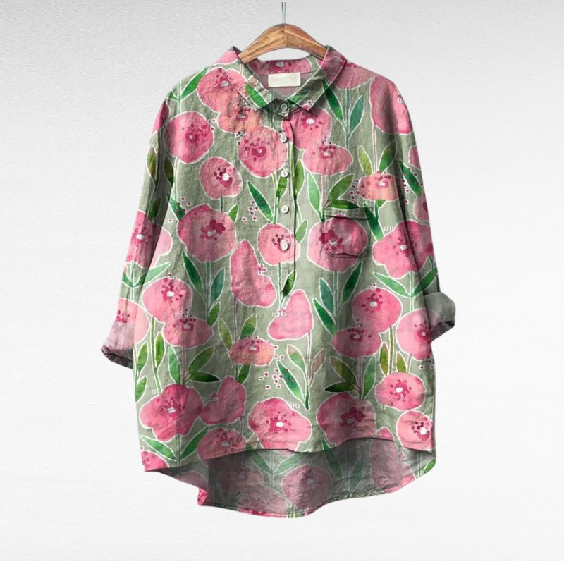 Shania - Camicetta Oversize a Maniche Lunghe