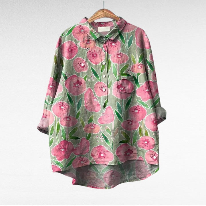 Shania - Camicetta Oversize a Maniche Lunghe