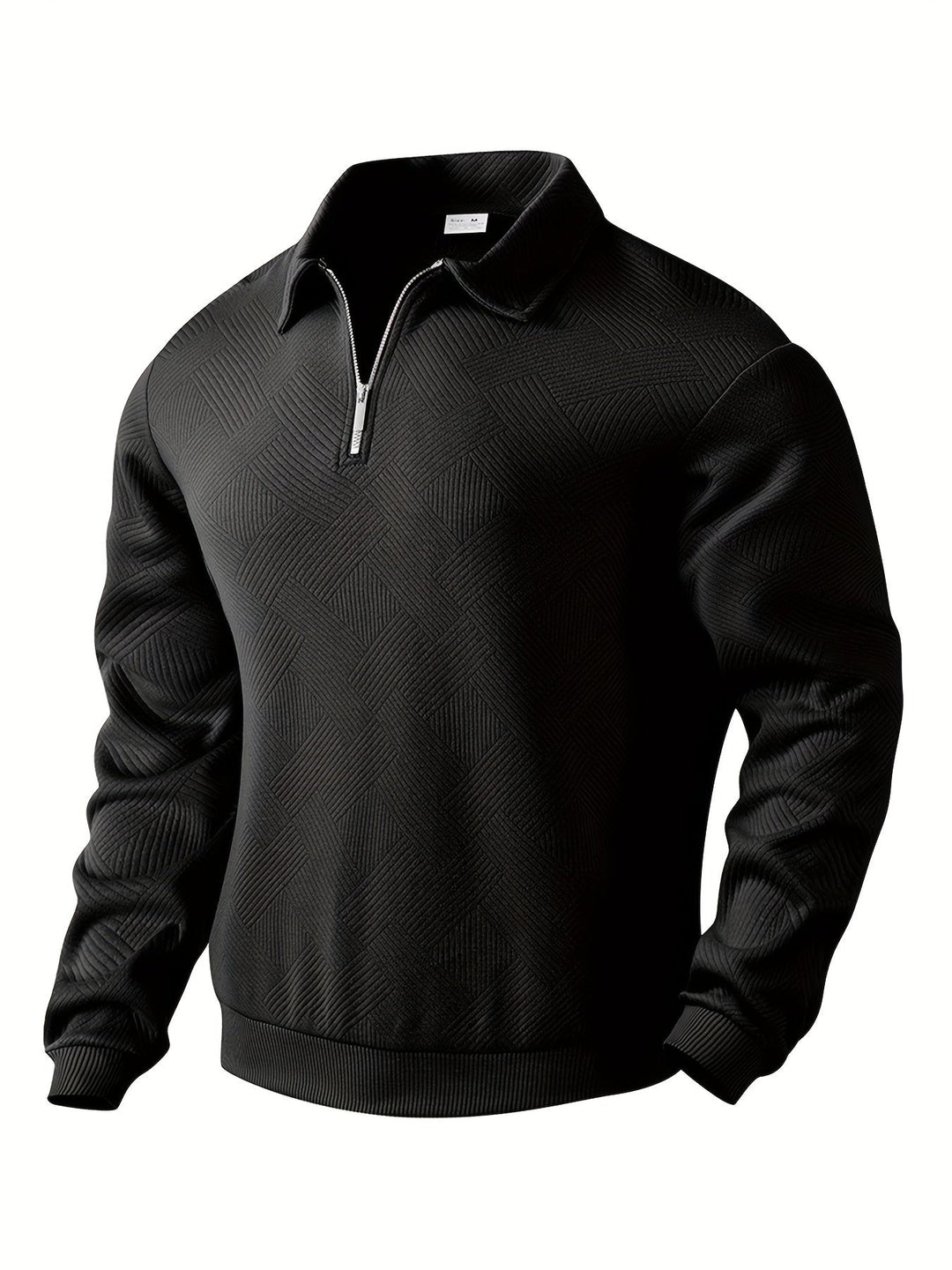 Baldrick - Felpa vintage con Zip e Disegno Geometrico