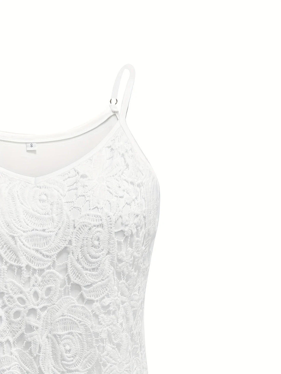 Juna - Elegante Top Senza Maniche In Pizzo Con Scollo a V