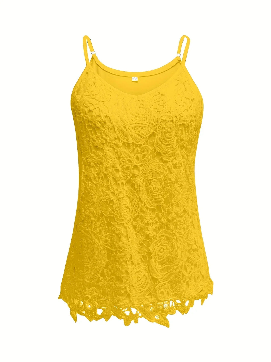 Juna - Elegante Top Senza Maniche In Pizzo Con Scollo a V