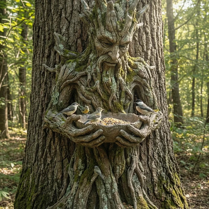 NatureHold - Una Scultura Per l'alimentazione Degli Uccelli Integrata Nell'albero