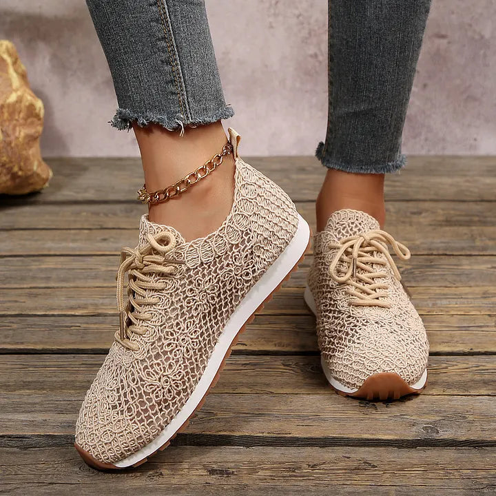 Susannah - Sneaker Traspirante in Maglia Con Lacci