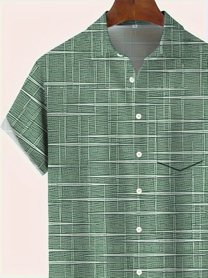 Haroyan - Camicia Elegante Con Motivo A Righe Scozzesi