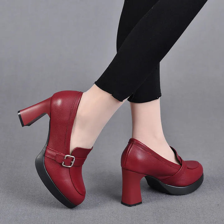 Sonnia - Scarpe Con Tacco in Pelle Versatili