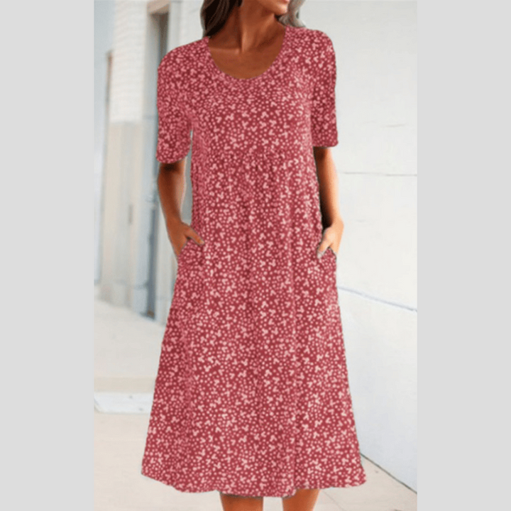 Wilda - Elegante Midi Abito Con Stampa Floreale