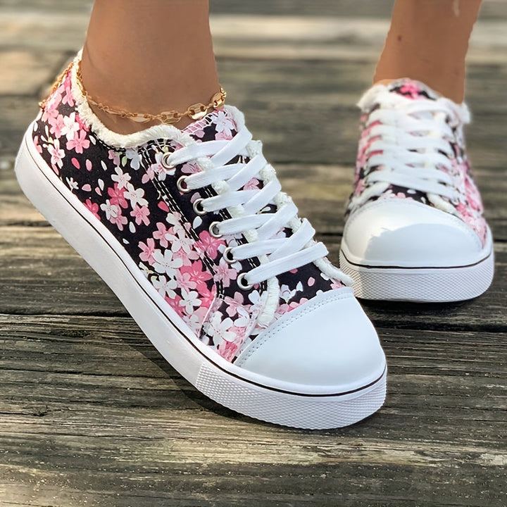 Bristy - Scarpe Stringate Con Stampa Floreale