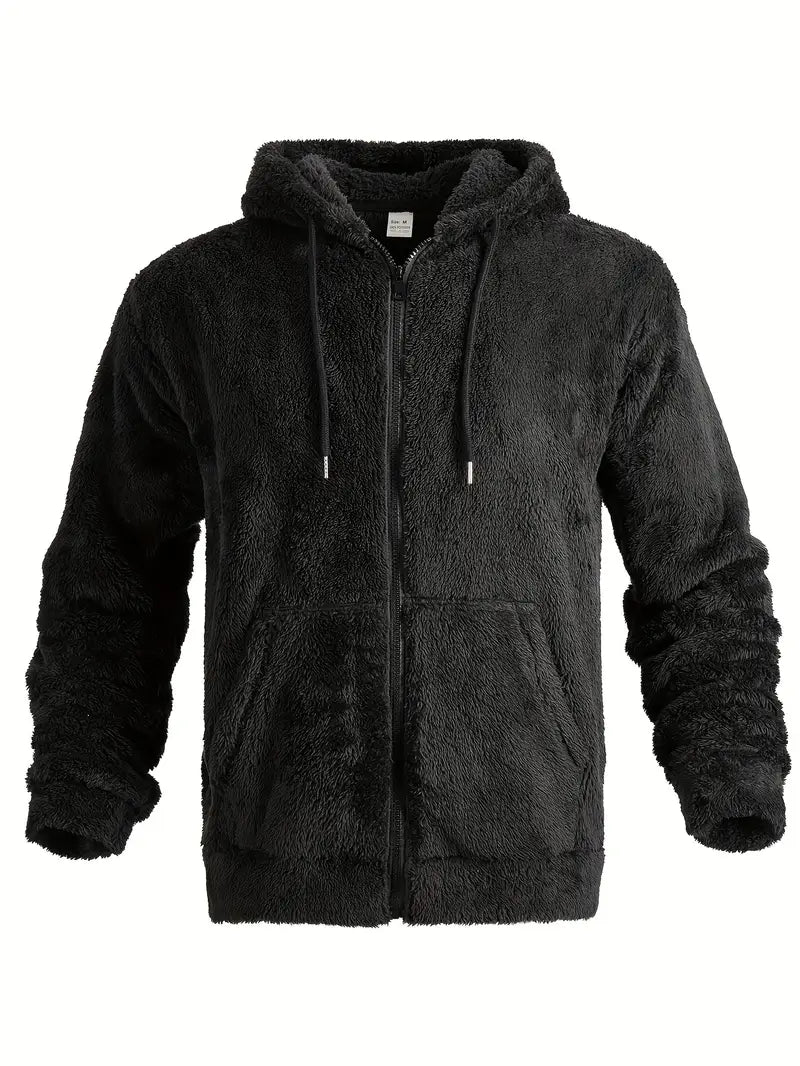 Ushakov - Casual Manica Lunga Felpa Con Cappuccio Con Cerniera