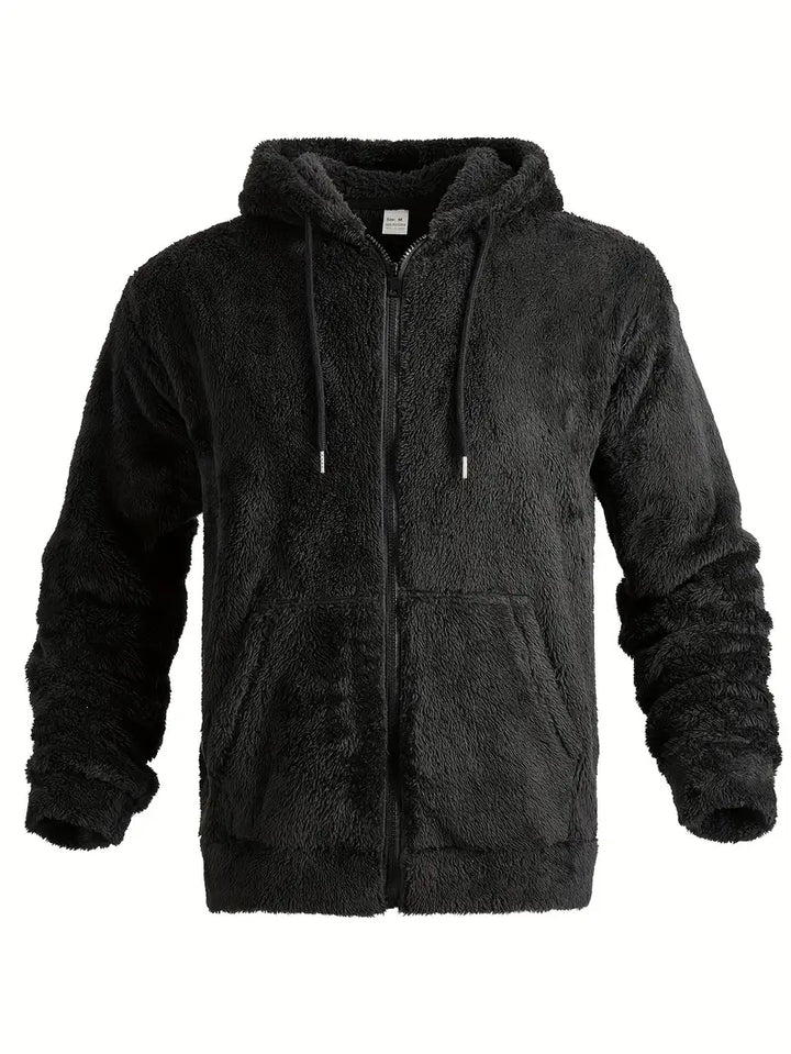 Ushakov - Casual Manica Lunga Felpa Con Cappuccio Con Cerniera