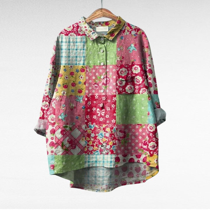Shania - Camicetta Oversize a Maniche Lunghe