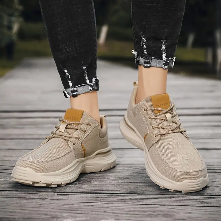 Keidean - Sneakers Stringate In Tela Traspirante