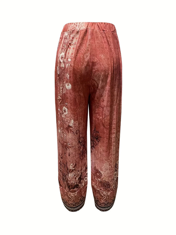 Kayden - Pantaloni Capri Floreali Vintage