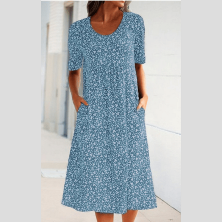 Wilda - Elegante Midi Abito Con Stampa Floreale